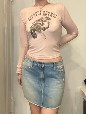 Frame Denim Mini Skirt